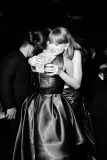 Taylor Swift and Selena Gomez pose for a photo together at the 2024 Golden Globe Awards ceremony